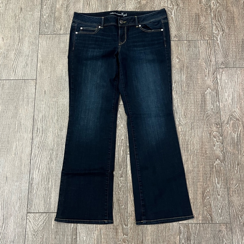 AE American Eagle Super Stretch Slim Boot Jeans - 18 x 32.5”